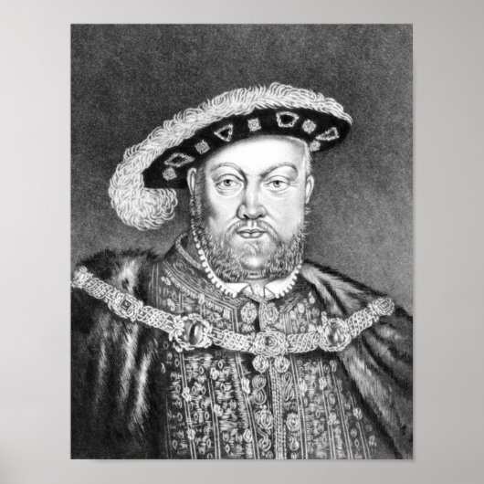 King Henry VIII illustratie Poster (Voorkant)