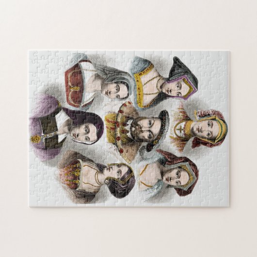 King Henry VIII of England | Zijn zes vrouwen Legpuzzel (Horizontaal)