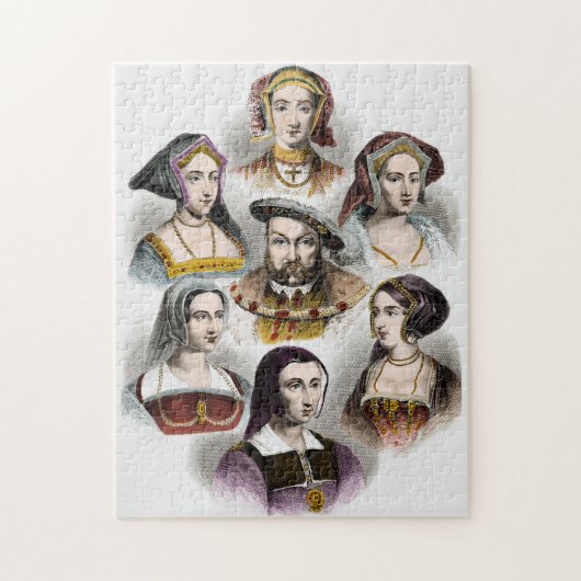 King Henry VIII of England | Zijn zes vrouwen Legpuzzel (Verticaal)