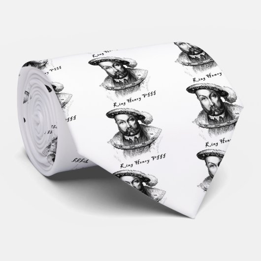 King Henry VIII Portrait Tshirts, Canvas tassen Stropdas (Opgerold)