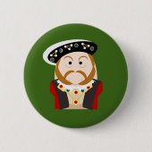 King Henry VIII Ronde Button 5,7 Cm (Voorkant)