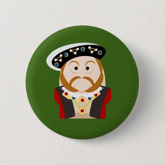King Henry VIII Ronde Button 5,7 Cm (Voorkant)