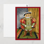 King Henry VIII royal cat-kaart Briefkaart (Voorkant / Achterkant)