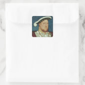 King Henry VIII Vierkante Sticker (Tas)
