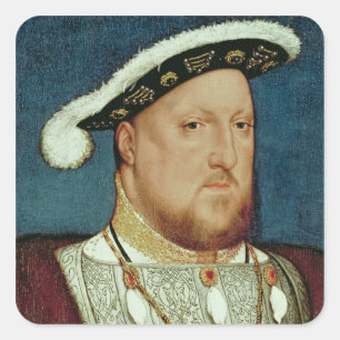 King Henry VIII Vierkante Sticker