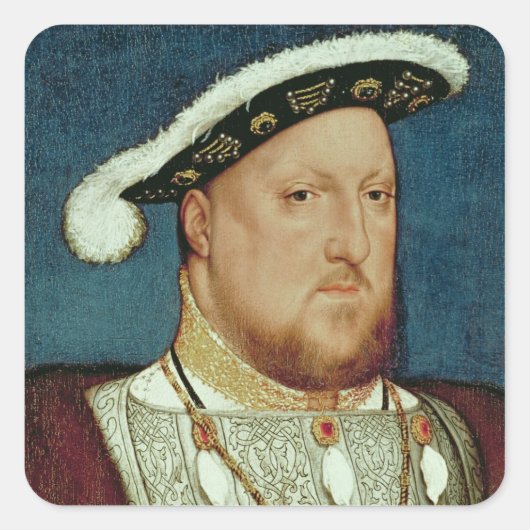 King Henry VIII Vierkante Sticker (Voorkant)