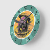 King Henry VIII Wall Clock Ronde Klok (Hoek)