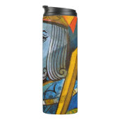 King Holding Sword stock illustration Thermosbeker (Geroteerd rechts)