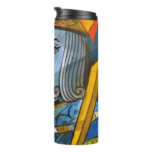 King Holding Sword stock illustration Thermosbeker (Geroteerd rechts)