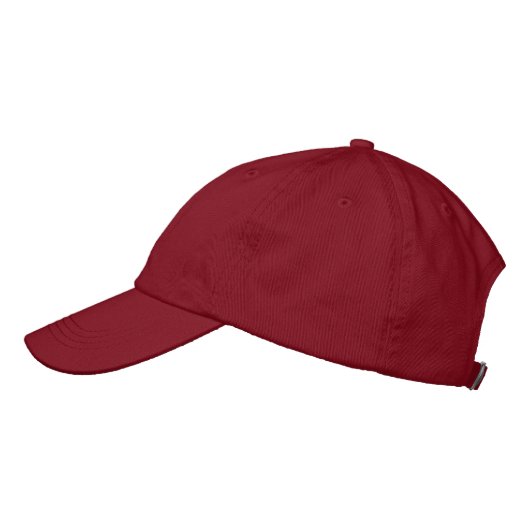 KING hoofddoek rood-Pet elegante vizier knap mooi Geborduurde Pet (Links)