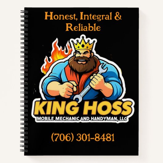 King Hoss Spiral Notitieboek (Voorkant)