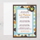 KING in Oerwoud 5x7 Baby Shower uitnodigingen (Voorkant / Achterkant)