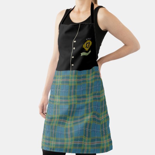King Irish Shield & Tartan gepersonaliseerde Kilt Schort (Insitu)