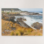 King Island: Windswept bay, Tasmania, Australië Legpuzzel (Horizontaal)