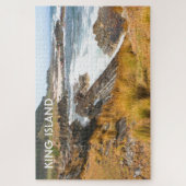 King Island: Windswept bay, Tasmania, Australië Legpuzzel (Verticaal)