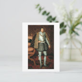 King James I of England (1566-1625) (olie op canva Briefkaart (Staand voorkant)