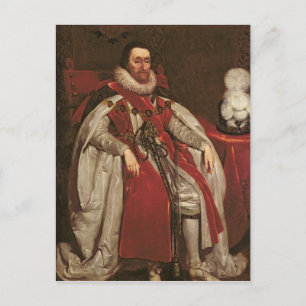 King James I of England and VI of Scotland, 1621 Briefkaart