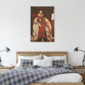 King James I of England and VI of Scotland, 1621 Canvas Afdruk (Insitu (Slaapkamer))