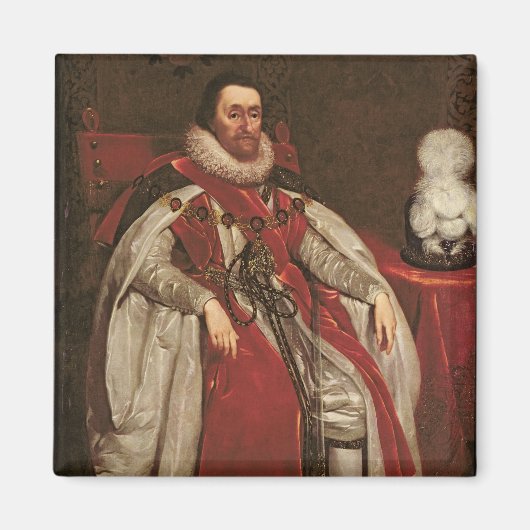 King James I of England and VI of Scotland, 1621 Magneet (Voorkant)
