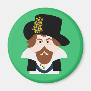 King James VI of Scotland and James I of England Magneet
