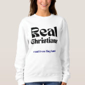 King James Vrouwen Sweatshirt Christelijk Humor (Voorkant)