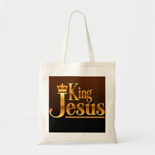 King Jesus Canvas tas (Voorkant)