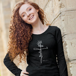 KING JESUS Christelijk Dames Lange Mouw T-shirt