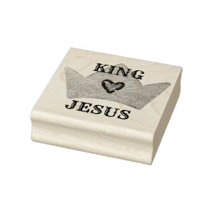 King Jesus Crown Rubberstempel