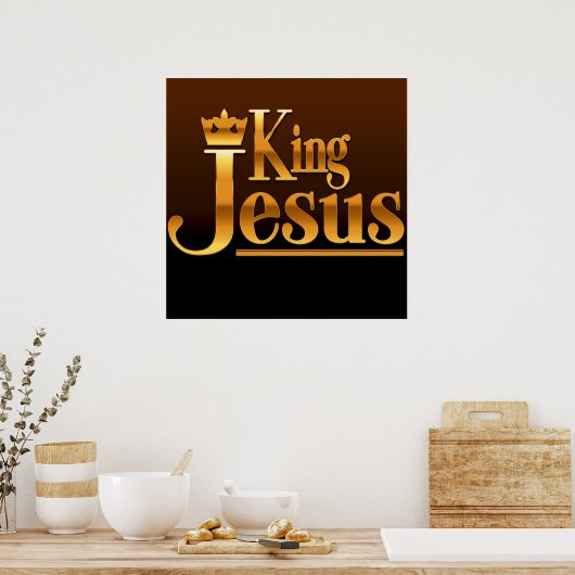 King Jesus Poster (Keuken)