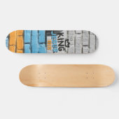 King Jesus Rules White Brick Graffiti Christelijk Persoonlijk Skateboard (Horizontaal)