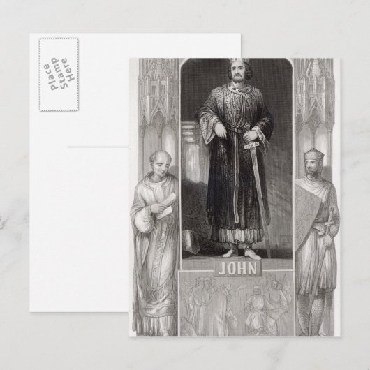 King John Briefkaart (Voorkant / Achterkant)