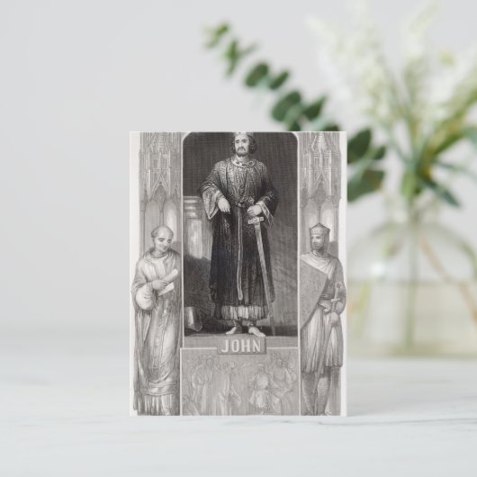 King John Briefkaart (Staand voorkant)
