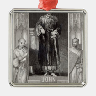 King John Metalen Ornament