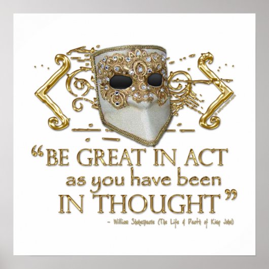 King John Quote (Gold Edition) Poster (Voorkant)