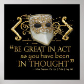 King John Quote (Gold Edition) Poster (Voorkant)