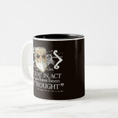 King John Quote Tweekleurige Koffiemok (Voorkant links)
