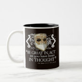 King John Quote Tweekleurige Koffiemok (Links)