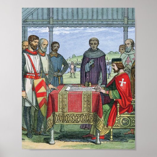 King John Signing the Magna Carta Poster (Voorkant)