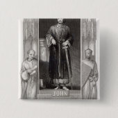 King John Vierkante Button 5,1 Cm (Voorkant)