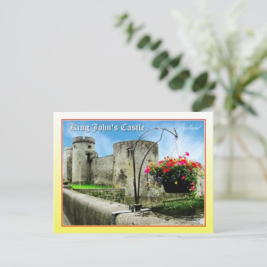 King John's Castle, Limerick, Ierland Briefkaart (Staand voorkant)
