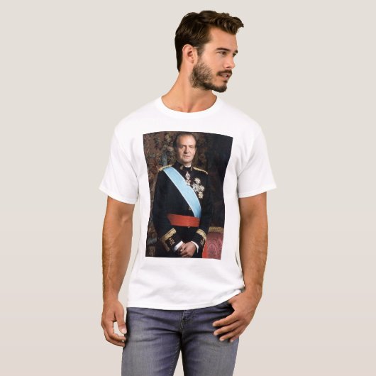 King Juan Carlos I T-shirt (Voorkant volledig)