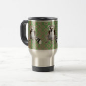 King Julian Damask Travel Mug Reisbeker (Voorkant links)