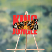 King Jungle – Wild Tijger Power Design Acryl Bord (Neutraal)