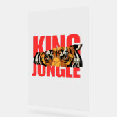 King Jungle – Wild Tijger Power Design Acryl Bord (Hoek)