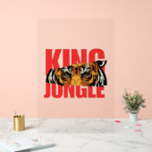 King Jungle – Wild Tijger Power Design Acryl Bord (Huwelijk)