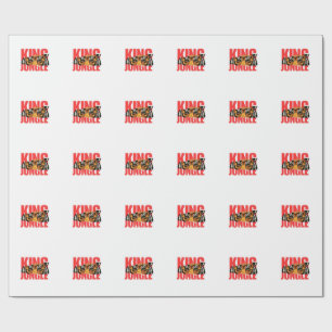 King Jungle – Wild Tijger Power Design Cadeaupapier