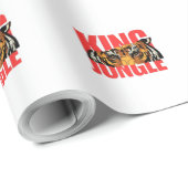 King Jungle – Wild Tijger Power Design Cadeaupapier (Rol Hoek)