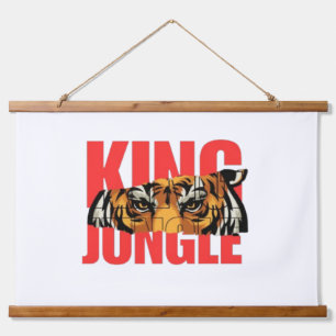 King Jungle – Wild Tijger Power Design Hangend Wandkleed