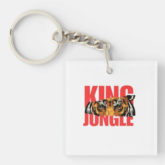 King Jungle – Wild Tijger Power Design Sleutelhanger (voorkant)