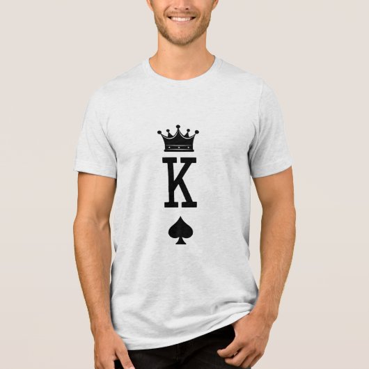 King Kaart SVG Kaart Play T-shirt (Voorkant)